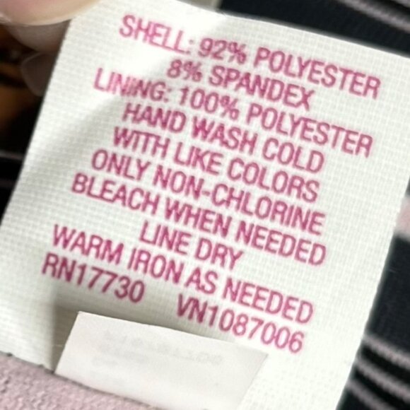 Xhilaration Swim Suit Bottoms Bikini Womens Small Black Pink Striped New - Picture 6 of 8